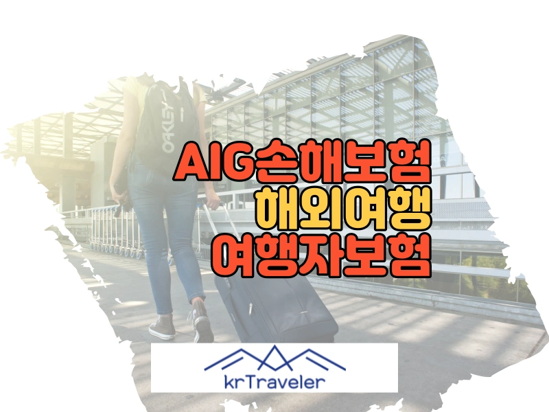 AIG 해외 여행자보험 3가지 플랜 비교