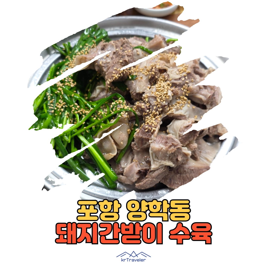 포항 돼지간받이 수육 후기 (양학동 맛집)